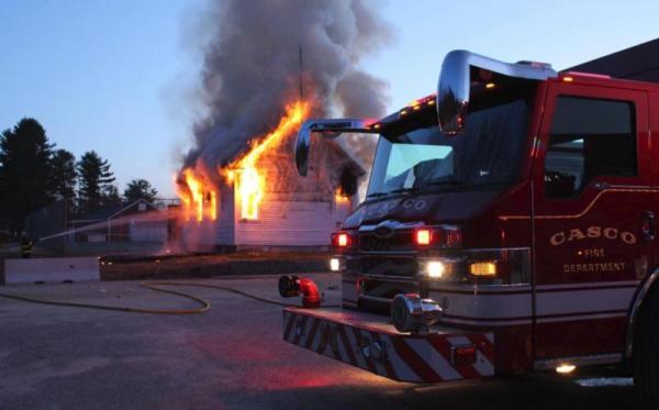 April, 2018 fire of Friends schoolhouse