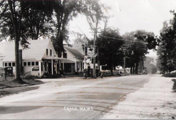 Down Town Casco Village Chadborne S Store 1935 Town Of Raymond Maine