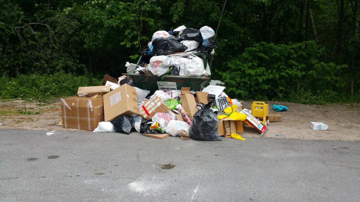 PUBLIC NOTICE Dumpsters to be removed from Town Office Town of