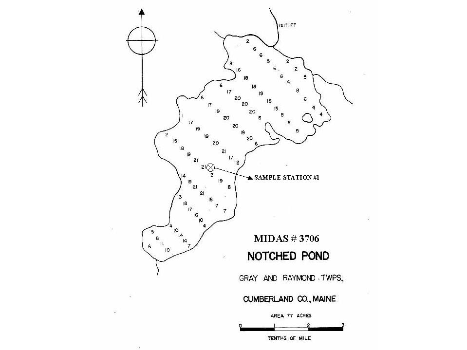 Notched Pond Town of Raymond, Maine