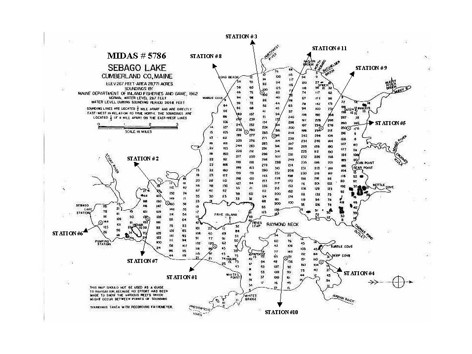 Sebago Lake Maine Depth Chart